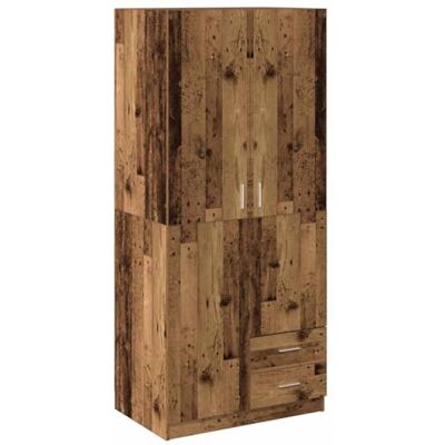 vidaXL Garde robe vieux bois 80x52x180 cm bois d ingénierie - Publicité vidaXL Garde robe vieux bois 80x52x180 cm bois d ingénierie - Publicité
