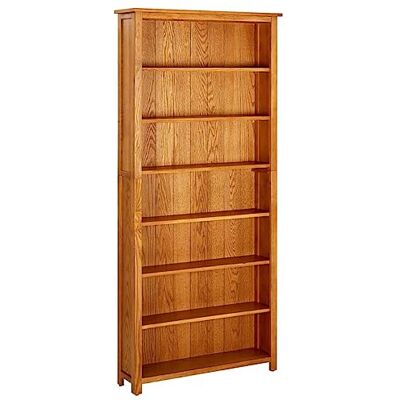 vidaXL Bibliothèque à 7 Niveaux Armoire à Livres Etagère à Livres Meuble de Rangement Bureau Salon Maison 90x22,5x200 cm Bois de Chêne Massif - Publicité vidaXL Bibliothèque à 7 Niveaux Armoire à Livres Etagère à Livres Meuble de Rangement Bureau Salon Maison 90x22,5x200 cm Bois de Chêne Massif - Publicité