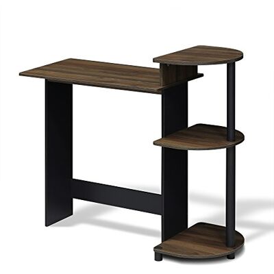 Furinno Noyer/noir Bureau Compact - Computer Desk - Publicité Furinno Noyer/noir Bureau Compact - Computer Desk - Publicité