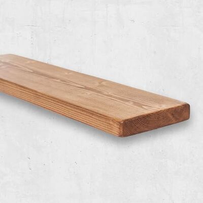 Chill House Étagère Flottante Rustique, étagère Murale en Bois 22x4.4cm, Teck, 190cm - Publicité Chill House Étagère Flottante Rustique, étagère Murale en Bois 22x4.4cm, Teck, 190cm - Publicité