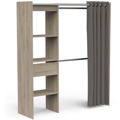 Demeyere Portant à Vêtements en Bois de Chêne CHICAGO Dressing Extensible Fabriqué en France – Pratique et Fonctionnel (168,2 cm x 50 cm x 187 cm) - Publicité Demeyere Portant à Vêtements en Bois de Chêne CHICAGO Dressing Extensible Fabriqué en France – Pratique et Fonctionnel (168,2 cm x 50 cm x 187 cm) - Publicité