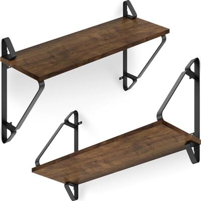 tectake ® Lot de 2 Étagère Murale Étagère Bibliothèque Étagères Rangement Meuble Industriel Rangement Bureau, Salon, Chambre, Meubles de Salon, Salle de Bain Cuisine - Publicité tectake ® Lot de 2 Étagère Murale Étagère Bibliothèque Étagères Rangement Meuble Industriel Rangement Bureau, Salon, Chambre, Meubles de Salon, Salle de Bain Cuisine - Publicité