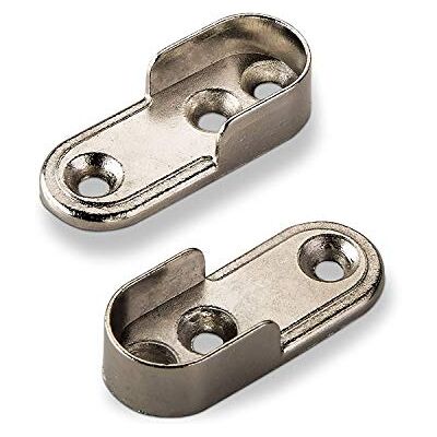 SOTECH 2 Paires de Supports de Tringle à Vêtements 30 x 15 mm à Visser à l'Intérieur de l'Armoire Tube d'Armoire Barre de - Publicité SOTECH 2 Paires de Supports de Tringle à Vêtements 30 x 15 mm à Visser à l'Intérieur de l'Armoire Tube d'Armoire Barre de - Publicité