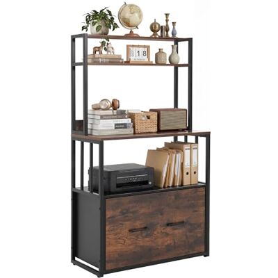 YITAHOME Armoire de classement avec tiroir, Armoire de Rangement avec étagère pour Format A4, Lettres, dossiers juridiques, Armoire de Rangement en métal, Support d'imprimante pour Bureau, école - Publicité YITAHOME Armoire de classement avec tiroir, Armoire de Rangement avec étagère pour Format A4, Lettres, dossiers juridiques, Armoire de Rangement en métal, Support d'imprimante pour Bureau, école - Publicité