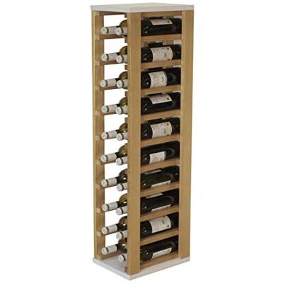 Expovinalia Casier à Vin Vertical en Bois pour 20 Bouteilles – Meuble Range Bouteille Type Wine Rack, Étagère à Vin, Porte Bouteilles Bois, Rangement Vin Élégant 105 x 24 x 32 cm Chêne Blanc - Publicité Expovinalia Casier à Vin Vertical en Bois pour 20 Bouteilles – Meuble Range Bouteille Type Wine Rack, Étagère à Vin, Porte Bouteilles Bois, Rangement Vin Élégant 105 x 24 x 32 cm Chêne Blanc - Publicité