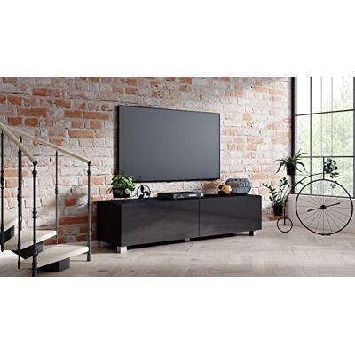 4 house design 4housedesign® Meuble TV Mural 120 cm Board lowboard Table Television Salon Table TV Meuble Tele Suspendu Meuble Bas TV 55 Zoll Armoire Meuble TV 120 cm Longueur Noir Brillant - Publicité 4 house design 4housedesign® Meuble TV Mural 120 cm Board lowboard Table Television Salon Table TV Meuble Tele Suspendu Meuble Bas TV 55 Zoll Armoire Meuble TV 120 cm Longueur Noir Brillant - Publicité