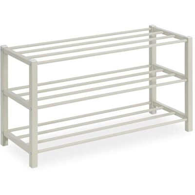 IDIMEX Étagère à Chaussures NAVAN Rangement Porte-Chaussures avec 3 Niveaux en métal laqué Beige pour 12 Paires de Chaussures - Publicité IDIMEX Étagère à Chaussures NAVAN Rangement Porte-Chaussures avec 3 Niveaux en métal laqué Beige pour 12 Paires de Chaussures - Publicité