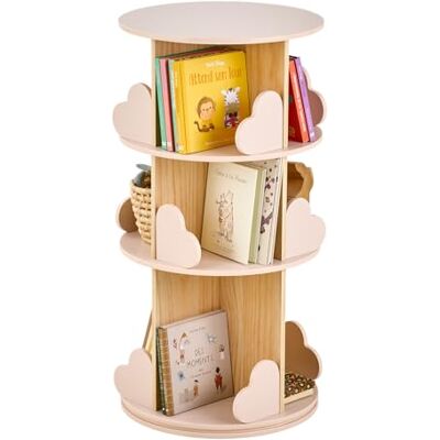 Vertbaudet Bibliothèque tournante 3 Niveaux Coeur Rose pâle TU - Publicité Vertbaudet Bibliothèque tournante 3 Niveaux Coeur Rose pâle TU - Publicité