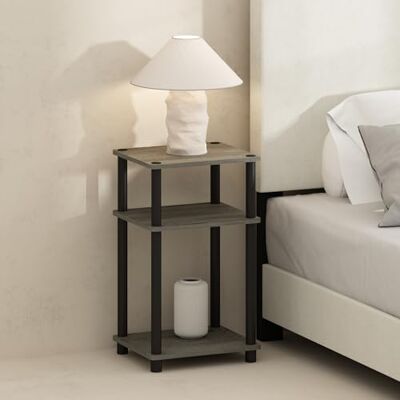 Furinno Just Table de Chevet, Table de Nuit à 3 Niveaux Turn-N-Tube, Table de Chevet sans Outil, Table d'appoint avec Rangement Ouvert pour Chambre ou Salon, chêne français - Publicité Furinno Just Table de Chevet, Table de Nuit à 3 Niveaux Turn-N-Tube, Table de Chevet sans Outil, Table d'appoint avec Rangement Ouvert pour Chambre ou Salon, chêne français - Publicité