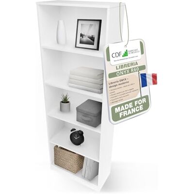 CDF Bibliothèque Ouverte Meuble à Case de Rangement avec Compartiments Colonne pour Bureau Salle à Manger Home Office Salon Livres Dossiers Décoration Chambre Modern Vertical Blanc 60 cm - Publicité CDF Bibliothèque Ouverte Meuble à Case de Rangement avec Compartiments Colonne pour Bureau Salle à Manger Home Office Salon Livres Dossiers Décoration Chambre Modern Vertical Blanc 60 cm - Publicité