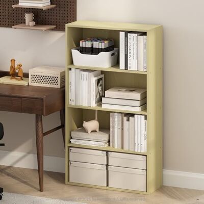Furinno Simple Étagère, Bibliothèque À 4 Niveaux avec Étagère Ouverte, 24 x 60 x 106 cm, Idéale pour Le Salon, La Chambre Ou Le Bureau, Hêtre Étuvé. Publicité Furinno Simple Étagère, Bibliothèque À 4 Niveaux avec Étagère Ouverte, 24 x 60 x 106 cm, Idéale pour Le Salon, La Chambre Ou Le Bureau, Hêtre Étuvé. Publicité