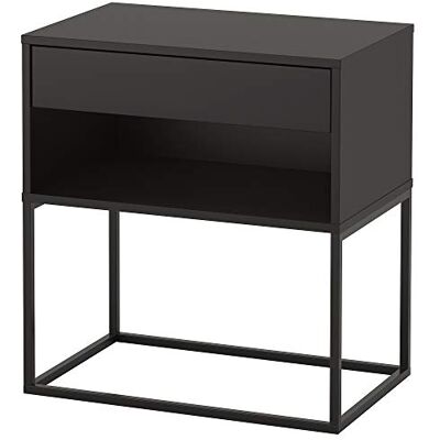 Ikea Vikhammer Table de chevet Noir - Publicité Ikea Vikhammer Table de chevet Noir - Publicité