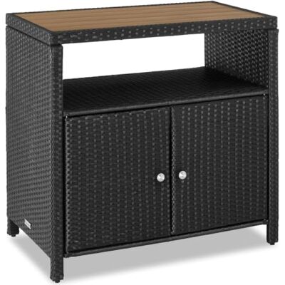 tectake ® Armoire de Jardin 90 x 55,5 x 87 cm, Résistante aux intempéries et UV, Lames WPC Aspect Bois, Rangement extérieur, Armoire extérieure, Meuble de Rangement Jardin, Max. 110kg Noir - Publicité tectake ® Armoire de Jardin 90 x 55,5 x 87 cm, Résistante aux intempéries et UV, Lames WPC Aspect Bois, Rangement extérieur, Armoire extérieure, Meuble de Rangement Jardin, Max. 110kg Noir - Publicité