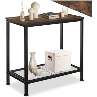 tectake ® Table d'appoint, Bout de canapé 60 x 30,5 x 60,5 cm, Meuble Salon, Bureau, Chambre, Style Industriel, Table de Chevet, Petit Meuble de Rangement Salon, Canape, Décoration Maison, Bois Foncé - Publicité tectake ® Table d'appoint, Bout de canapé 60 x 30,5 x 60,5 cm, Meuble Salon, Bureau, Chambre, Style Industriel, Table de Chevet, Petit Meuble de Rangement Salon, Canape, Décoration Maison, Bois Foncé - Publicité