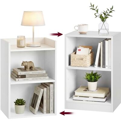 VASAGLE Custos Collection Table de Chevet avec Compartiments Ouverts, Table d’Appoint avec Étagère Réglable, Double Usage, Montage Simple, pour Chambre, Salon, Blanc Nuage LET666WB01 - Publicité VASAGLE Custos Collection Table de Chevet avec Compartiments Ouverts, Table d’Appoint avec Étagère Réglable, Double Usage, Montage Simple, pour Chambre, Salon, Blanc Nuage LET666WB01 - Publicité