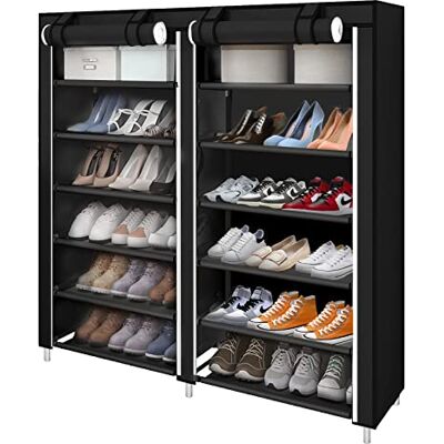 LANTUS Meuble à Chaussures, Armoire à Chaussures, Étagères à Chaussures Étanche 7 Couches pour 36 Paires de Chaussures Armoire en Tissus, Rangement de Chaussures avec Housse - Publicité LANTUS Meuble à Chaussures, Armoire à Chaussures, Étagères à Chaussures Étanche 7 Couches pour 36 Paires de Chaussures Armoire en Tissus, Rangement de Chaussures avec Housse - Publicité