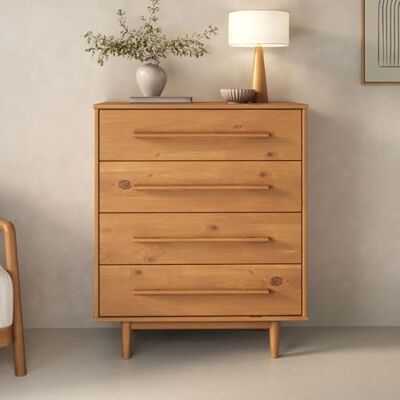 IDIMEX Commode TECCA L 80 cm avec 4 Tiroirs en Bois Massif Coloris Chêne, Meuble de Rangement pour Vêtements Design Scandinave Naturel, Tiroirs Spacieux, Poignées Noires Style Moderne Robuste - Publicité IDIMEX Commode TECCA L 80 cm avec 4 Tiroirs en Bois Massif Coloris Chêne, Meuble de Rangement pour Vêtements Design Scandinave Naturel, Tiroirs Spacieux, Poignées Noires Style Moderne Robuste - Publicité