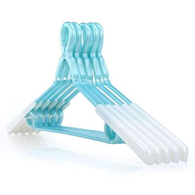 Hangerworld Lot de 10 cintres Coupe-Vent en Plastique Bleu 36 cm s'étend jusqu'à 55 cm - Publicité Hangerworld Lot de 10 cintres Coupe-Vent en Plastique Bleu 36 cm s'étend jusqu'à 55 cm - Publicité