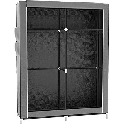 LANTUS Armoire de Rangement Pliable– Penderie Dressing Textile en Tissu Intissé avec Fermeture à Glissière – Garde-Robe Placard Camping(105 * 45 * 170cm-gris foncé) - Publicité LANTUS Armoire de Rangement Pliable– Penderie Dressing Textile en Tissu Intissé avec Fermeture à Glissière – Garde-Robe Placard Camping(105 * 45 * 170cm-gris foncé) - Publicité