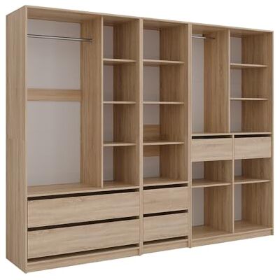 Vicco Armoire Elmo, Sonoma, 100x200cm Lot de 3pour Un Rangement Flexible des vêtements Les Plus Divers - Publicité Vicco Armoire Elmo, Sonoma, 100x200cm Lot de 3pour Un Rangement Flexible des vêtements Les Plus Divers - Publicité