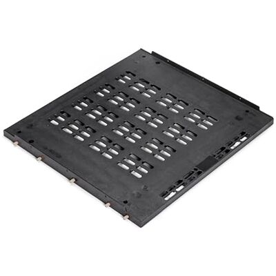 Emuca Base pour réfrigérateur integré dans module de cuisine de 60cm et épaisseur de panneaux 18mm, Plastique, Noir - Publicité Emuca Base pour réfrigérateur integré dans module de cuisine de 60cm et épaisseur de panneaux 18mm, Plastique, Noir - Publicité