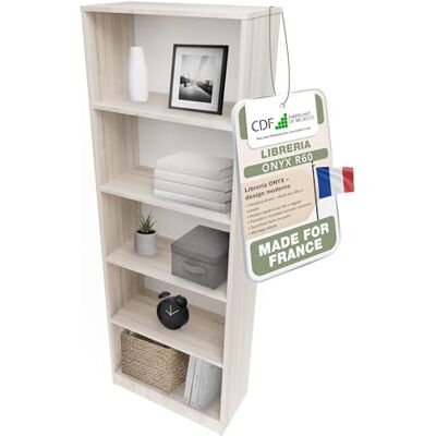 CDF Bibliothèque Ouverte Meuble à Case de Rangement avec Compartiments Colonne pour Bureau Salle à Manger Home Office Salon Livres Dossiers Décoration Chambre Modern Vertical Chêne Sonoma 60 cm - Publicité CDF Bibliothèque Ouverte Meuble à Case de Rangement avec Compartiments Colonne pour Bureau Salle à Manger Home Office Salon Livres Dossiers Décoration Chambre Modern Vertical Chêne Sonoma 60 cm - Publicité