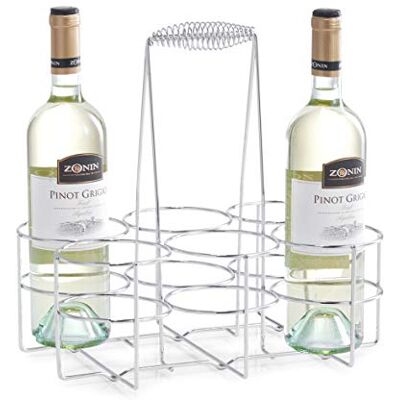 Zeller Present 24904 Support pour 6 Bouteilles Chromé 32 x 22 x 31 cm - Publicité Zeller Present 24904 Support pour 6 Bouteilles Chromé 32 x 22 x 31 cm - Publicité