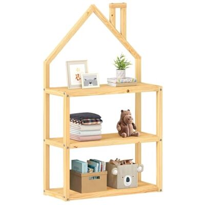IDIMEX Étagère Enfant LENISE en pin Massif, Meuble Rangement Chambre Enfant en Forme de Maison en Bois Coloris Naturel - Publicité IDIMEX Étagère Enfant LENISE en pin Massif, Meuble Rangement Chambre Enfant en Forme de Maison en Bois Coloris Naturel - Publicité