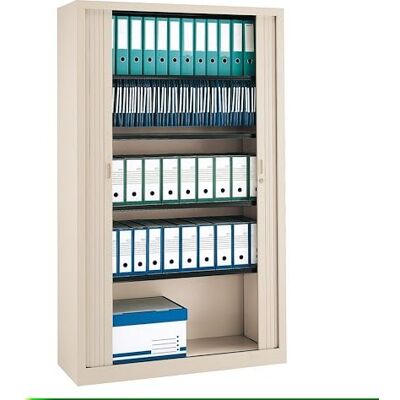 VINCO Armoire Haute à Rideaux monoblocs Généric 198 x 120 cm Beige - Publicité VINCO Armoire Haute à Rideaux monoblocs Généric 198 x 120 cm Beige - Publicité