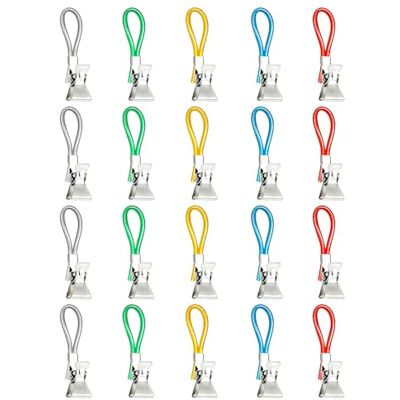 CUIDAKJ 20Pcs Accroche Torchon Cuisine,Pince Serviette,Crochet Torchon Cuisine,Clips Torchon Multicolores,Métal Clips Suspendus,Armoires et aux Salles de Bains (5 Couleurs) - Publicité CUIDAKJ 20Pcs Accroche Torchon Cuisine,Pince Serviette,Crochet Torchon Cuisine,Clips Torchon Multicolores,Métal Clips Suspendus,Armoires et aux Salles de Bains (5 Couleurs) - Publicité