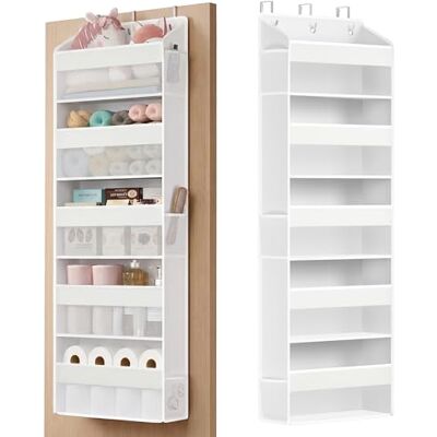 SONGMICS Étagère Suspendue, 5 Compartiments, Rangement Suspendu, Pliable, Rangement Penderie, Crochets en métal, Transparent, Pochettes Latérales, Blanc Nuage RDH010WH01 - Publicité SONGMICS Étagère Suspendue, 5 Compartiments, Rangement Suspendu, Pliable, Rangement Penderie, Crochets en métal, Transparent, Pochettes Latérales, Blanc Nuage RDH010WH01 - Publicité