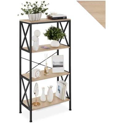 tectake ® Étagère Bibliothèque 61,5 x 31,5 x 133,5 cm, 4 Niveaux, Meuble de Rangement Bibliotheque Style Industriel Meuble Salon Bureau Chambre Cuisine Etagere Rangement Etagere Livre, Bois Clair - Publicité tectake ® Étagère Bibliothèque 61,5 x 31,5 x 133,5 cm, 4 Niveaux, Meuble de Rangement Bibliotheque Style Industriel Meuble Salon Bureau Chambre Cuisine Etagere Rangement Etagere Livre, Bois Clair - Publicité