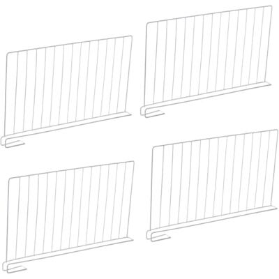RCYF PHYNEDI Lot de 4 séparateurs d'étagères en métal pour armoire, étagères à linge, armoire d'enfant, aide à garder l'ordre, 50 x 30 x 2,2 cm, blanc - Publicité RCYF PHYNEDI Lot de 4 séparateurs d'étagères en métal pour armoire, étagères à linge, armoire d'enfant, aide à garder l'ordre, 50 x 30 x 2,2 cm, blanc - Publicité
