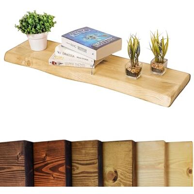 Chill House Wayne/Live Edge Étagère Flottante Rustique, étagère Murale en Bois 29x4.4cm, Chêne Naturel, 70cm - Publicité Chill House Wayne/Live Edge Étagère Flottante Rustique, étagère Murale en Bois 29x4.4cm, Chêne Naturel, 70cm - Publicité