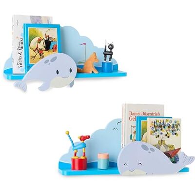 Twig & Leaf Étagère Murale Enfant en Bois FSC (Lot de 2) Bibliothèque Enfant Murale pour Livres et Jouets Étagère Murale Chambre Enfant au Design Scandinave Étagère Chambre Bébé Déco Montessori - Publicité Twig & Leaf Étagère Murale Enfant en Bois FSC (Lot de 2) Bibliothèque Enfant Murale pour Livres et Jouets Étagère Murale Chambre Enfant au Design Scandinave Étagère Chambre Bébé Déco Montessori - Publicité
