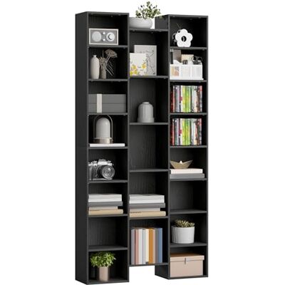 HOMCOM Bibliothèque haute à 21 cubes, étagère cube moderne avec 10 étagères réglables, unité de rangement autonome multifonctionnelle pour salon, bureau à domicile, chambre à coucher, 181 x 89,5 cm - Publicité HOMCOM Bibliothèque haute à 21 cubes, étagère cube moderne avec 10 étagères réglables, unité de rangement autonome multifonctionnelle pour salon, bureau à domicile, chambre à coucher, 181 x 89,5 cm - Publicité