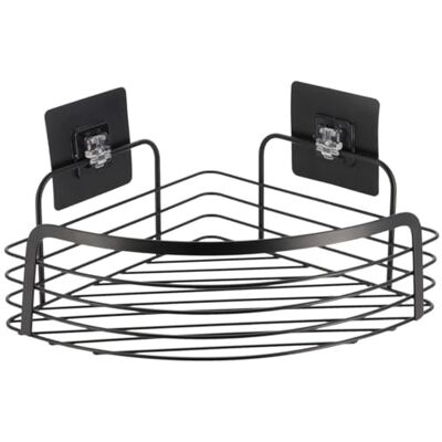 TENDANCE Etagère d'Angle Métal Peint sur Cartes Adhésives 3 m Noir Mat Salle de Bain Accessoire Utilitaire - Publicité TENDANCE Etagère d'Angle Métal Peint sur Cartes Adhésives 3 m Noir Mat Salle de Bain Accessoire Utilitaire - Publicité