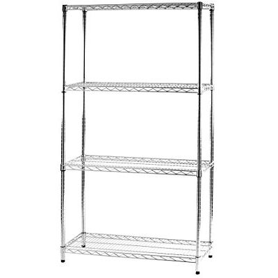 ARCHIMEDE 4X359016 Système Composable Etagère Lot de 4 Tablettes Métal Chrome 91 x 36 x 168 cm - Publicité ARCHIMEDE 4X359016 Système Composable Etagère Lot de 4 Tablettes Métal Chrome 91 x 36 x 168 cm - Publicité