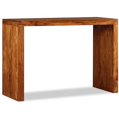 vidaXL Table Console Table de Couloir Buffet Table d'Entrée Salon Salle de Séjour Maison Intérieur 110x40x76 cm Bois Massif avec Finition Miel - Publicité vidaXL Table Console Table de Couloir Buffet Table d'Entrée Salon Salle de Séjour Maison Intérieur 110x40x76 cm Bois Massif avec Finition Miel - Publicité