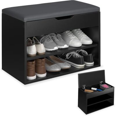 tectake ® Meuble Chaussures Meuble de Rangement Moderne Meuble d'entrée pour Max. 6 Paires 60x30x43,5 cm, Rangement Chaussures Gain de Place idéal Entrée, Chambre, Dressing Rangement Chaussure - Publicité tectake ® Meuble Chaussures Meuble de Rangement Moderne Meuble d'entrée pour Max. 6 Paires 60x30x43,5 cm, Rangement Chaussures Gain de Place idéal Entrée, Chambre, Dressing Rangement Chaussure - Publicité