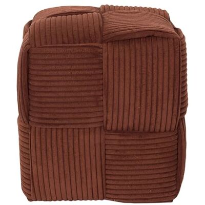 HOME DECO FACTORY HD0539 Pouf Côtelé Tressé Terracotta, Design Élégant et Confortable, Usage Polyvalent comme Siège ou Table d'Appoint, Dimensions 36x38x36 cm - Publicité HOME DECO FACTORY HD0539 Pouf Côtelé Tressé Terracotta, Design Élégant et Confortable, Usage Polyvalent comme Siège ou Table d'Appoint, Dimensions 36x38x36 cm - Publicité