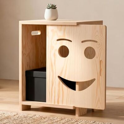 smartwood Table de Chevet Enfant Table de Nuit Montessori en Contreplaqué de Pin Certifié FSC Design adapté aux Enfants, Construction Stable & Montage Facile KAPI 1P - Publicité smartwood Table de Chevet Enfant Table de Nuit Montessori en Contreplaqué de Pin Certifié FSC Design adapté aux Enfants, Construction Stable & Montage Facile KAPI 1P - Publicité