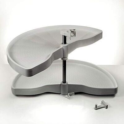 SOTECH Carrousel pour Armoire d’Angle Demi-Cercle Ferrure Pivotante 900mm 1/2-Fond Circulaire pour Armoire d’Angle de 100cm - Publicité SOTECH Carrousel pour Armoire d’Angle Demi-Cercle Ferrure Pivotante 900mm 1/2-Fond Circulaire pour Armoire d’Angle de 100cm - Publicité