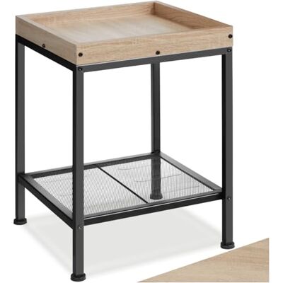 tectake ® Table d'appoint 41,5 x 41 x 56 cm, Bout de canape, Style Industriel Rustique, Table de Chevet, Petit Meuble de Rangement, Gueridon, Meuble Entree, Salon, Bureau, Chambre, Bois Clair - Publicité tectake ® Table d'appoint 41,5 x 41 x 56 cm, Bout de canape, Style Industriel Rustique, Table de Chevet, Petit Meuble de Rangement, Gueridon, Meuble Entree, Salon, Bureau, Chambre, Bois Clair - Publicité