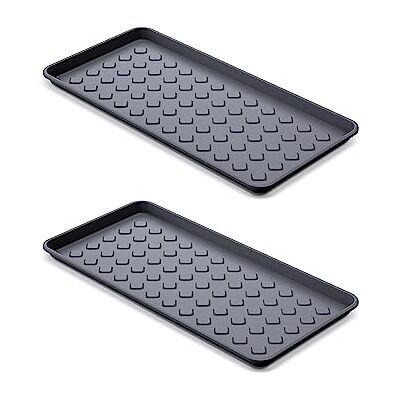 Garronda Bac d'égouttement pour Chaussures Plaques d'écoulement Bac d'égouttement pour Chaussures 72 x 35 cm Bac en PVC en Plastique Porte-Chaussures GD-0052 (Noir 2 Pièces, 72 x 35 cm) - Publicité Garronda Bac d'égouttement pour Chaussures Plaques d'écoulement Bac d'égouttement pour Chaussures 72 x 35 cm Bac en PVC en Plastique Porte-Chaussures GD-0052 (Noir 2 Pièces, 72 x 35 cm) - Publicité