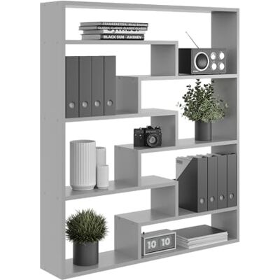 KUBUTKU Grande étagère murale avec 7 compartiments 119 x 103 x 18 cm Étagère suspendue Décoration moderne Gris - Publicité KUBUTKU Grande étagère murale avec 7 compartiments 119 x 103 x 18 cm Étagère suspendue Décoration moderne Gris - Publicité
