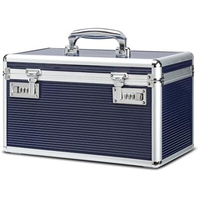 HEWEI WORKS Boîte à médicaments verrouillable avec étui de rangement portable, 36,6 x 18,3 x 21,3 cm, organiseur de médicaments à sécurité enfant, boîte de verrouillage pour argent, documents et - Publicité HEWEI WORKS Boîte à médicaments verrouillable avec étui de rangement portable, 36,6 x 18,3 x 21,3 cm, organiseur de médicaments à sécurité enfant, boîte de verrouillage pour argent, documents et - Publicité