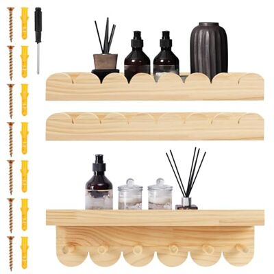 Alongen Lot de 3 étagères flottantes 40 cm pour chambre d'enfant, bibliothèque, en bois, rangement mural, organisateur décoratif pour chambre à coucher, chambre d'enfant, chambre de bébé - Publicité Alongen Lot de 3 étagères flottantes 40 cm pour chambre d'enfant, bibliothèque, en bois, rangement mural, organisateur décoratif pour chambre à coucher, chambre d'enfant, chambre de bébé - Publicité