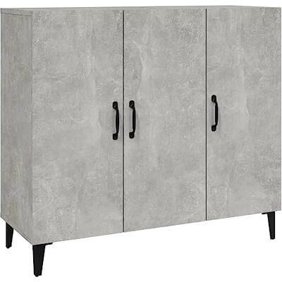 vidaXL Buffet Armoire de Rangement Organisateur de Maison Meuble de Rangement Armoire de Salon Intérieur Gris Béton Bois d'Ingénierie 90x34x80 cm - Publicité vidaXL Buffet Armoire de Rangement Organisateur de Maison Meuble de Rangement Armoire de Salon Intérieur Gris Béton Bois d'Ingénierie 90x34x80 cm - Publicité