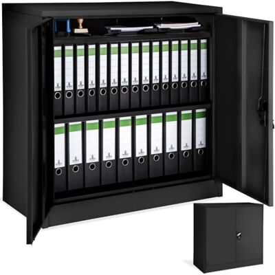 tectake ® Armoire de Bureau métallique 90x40x90cm avec Serrure Rangement Bureau avec 3 Compartiments pour Classeur Rangement Documents Industriel Meuble 2 Portes, 2 Étagères Réglables en Hauteur - Publicité tectake ® Armoire de Bureau métallique 90x40x90cm avec Serrure Rangement Bureau avec 3 Compartiments pour Classeur Rangement Documents Industriel Meuble 2 Portes, 2 Étagères Réglables en Hauteur - Publicité